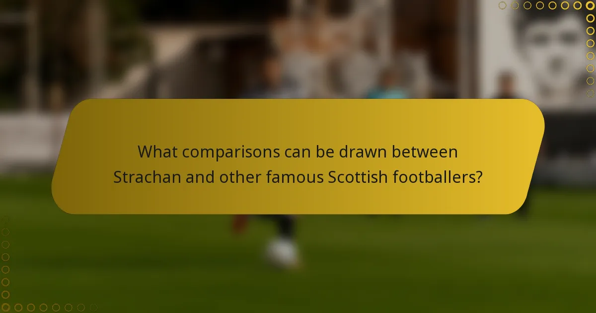 What comparisons can be drawn between Strachan and other famous Scottish footballers?